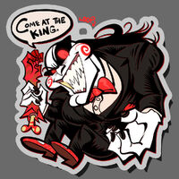 bald big_boobs black_hair black_nails bowtie charm_design commission disembodied_limbs fangs glowing_eyes long_haired_boy medium:digital_ink_digital_color metal_tooth red_eyes series:other's_ocs series:saw skullet suit white_skin // 1000x1000 // 310KB