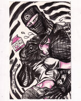 big_boobs boob_squish character:bullseye_(marvel) character:self-insert hug medium:trad_doodle request series:marvel // 1111x1388 // 470KB