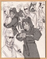 character:albert_wesker character:chris_redfield chinese series:resident_evil ship:chrisker // 1111x1389 // 494KB