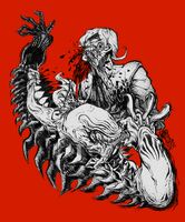 blood character:agni character:serph guro medium:trad_ink_digital_tones monster_boy red series:megami_tensei ship:serphagni teeth // 1000x1206 // 348KB
