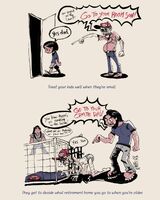 cage character:dale_gribble character:john_redcorn character:joseph_gribble comic dialogue human_pet medium:trad_ink_digital_color series:king_of_the_hill skinny smoking uke:dad // 1500x1876 // 340KB