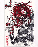 girl guro medium:trad_doodle request series:other's_ocs teeth // 1000x1250 // 612KB