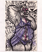 character:victor_gideon chubby lingerie long_haired_boy medium:trad_doodle request series:resident_evil // 1111x1389 // 499KB