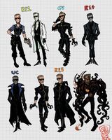 character:albert_wesker comparison medium:trad_ink_digital_color series:resident_evil // 1280x1600 // 579KB
