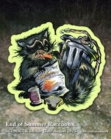 animal chips fangs food medium:trad_ink_digital_color raccoon sandwich series:sticker_club soda tail tongue trash // 1076x1346 // 484KB