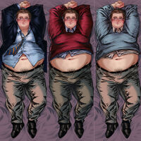 artist:SCUMSUCK belly blush character:peter_brand commission dakimakura fat glasses happy_trail khakis series:film series:moneyball sweater // 1995x2000 // 838KB