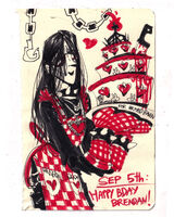 black_and_white cake food long_haired_boy medium:trad_doodle request series:other's_ocs // 1680x2100 // 708KB