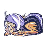 character:arbok character:corbeau_(pokemon) character:L_(pokemon) character:pyroar lion medium:trad_doodle_digital_color request series:pokemon ship:atrociousshipping snakes // 1000x1000 // 188KB