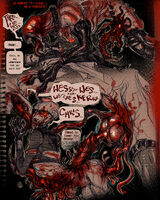 aedeagus all_the_way_through character:albert_wesker character:chris_redfield character:nemesis_second_form character:tyrant_chris_redfield comic death dialogue guro guts medium:trad_ink_digital_tones monster_boy monster_penis monster_x_boy seme:larger seme:monster seme:younger series:resident_evil ship:chrisker transformation uke:evil uke:older uke:shorter // 1000x1250 // 732KB