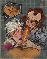 bald big_penis blonde_hair blowjob character:brock_samson character:pete_white character:thaddeus_venture glasses long_haired_boy penis pimples red_hair series:venture_bros sweat tongue white_hair // 800x1000 // 621KB