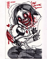 character:bob_the_minion character:jeff_the_killer medium:trad_doodle request series:creepypasta series:crossover series:despicable_me // 1000x1250 // 582KB