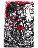 blood character:konrad_curze claws long_haired_boy medium:trad_doodle muscles nipples request series:warhammer_40k tongue // 1000x1250 // 521KB