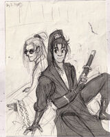 character:albert_wesker character:chris_redfield chinese series:resident_evil ship:chrisker // 1111x1389 // 474KB