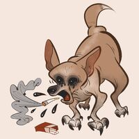 animal character:smoker_chihuahua chihuahua dog medium:digital_doodle request series:pets smoking // 1280x1280 // 294KB