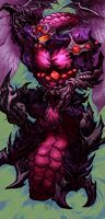 artist:SCUMSUCK big_boobs character:mr_heartland claws commission dakimakura fangs medium:trad_ink_digital_color monster_boy muscles series:anime series:yu-gi-oh_zexal wings // 800x1662 // 649KB