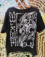 animal black_and_white cat character:meowth medium:trad_painting series:pokemon shirt_design // 1000x1250 // 600KB