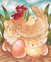 3d_mousepad animal bg bird chicken chicks egg grass hay medium:digital_ink_digital_color sky // 1000x1209 // 381KB