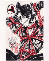 bondage character:augustine_sycamore medium:trad_doodle request rope_bondage series:pokemon // 1000x1250 // 581KB