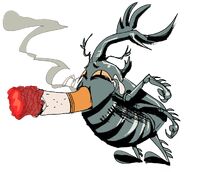 beetle bugs crying girl horns multiple_arms series:groovy's_ocs series:other's_ocs smoking transparent yellow_eyes // 1367x1179 // 652KB