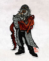 character:victor_gideon long_haired_boy long_tongue medium:trad_ink_digital_color series:resident_evil series:sticker_club sticker // 1000x1250 // 392KB
