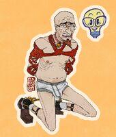 bondage character:thaddeus_venture charm_design crying nude rope_bondage series:venture_bros tighty_whities // 851x1000 // 368KB