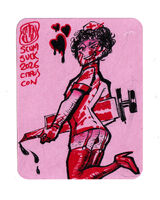 blood bulge character:will_graham commission medium:trad_ink nurse red series:hannibal_(nbc) thigh_socks toned_paper tongue // 1000x1250 // 484KB