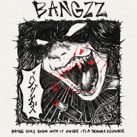 album_art barbed_wire black_and_white black_hair commission dialogue fangs lipstick white_eyes // 1280x1280 // 746KB