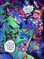 bugs character:oogie_boogie character:saber dialogue hentai monster_x_girl pantyhose series:a_nightmare_before_christmas series:fate ship:oogie_x_saber skeletons snakes spider tickling worms // 750x1000 // 510KB