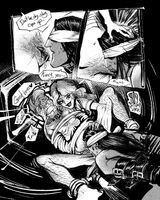 black_and_white blindfold bondage character:dale_gribble character:john_redcorn comic cunnilingus dialogue long_haired_boy rope_bondage series:king_of_the_hill ship:nancydalejohn ship:sanchdiego vulva // 1280x1600 // 591KB