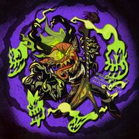 charm_design claws commission earrings fangs guitar horns long_tongue medium:digital_ink_digital_color multiple_eyes pointed_ears purple ripped_clothes series:other's_ocs series:spider-man skull tongue // 1000x1000 // 669KB
