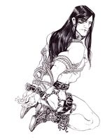 black_and_white bondage boots character:john_redcorn charm_design fineline looking_at_viewer medium:trad_ink muscles rope_bondage series:king_of_the_hill // 1250x1563 // 197KB