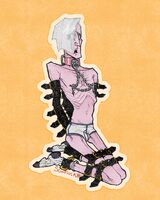 bondage character:pete_white charm_design commission leather series:venture_bros socks tighty_whities white_hair // 1000x1250 // 598KB