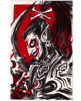 blood character:marazhai_aezyrraesh long_haired_boy medium:trad_doodle pointy_ears request series:warhammer_40k smile // 1000x1250 // 496KB