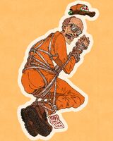 bald belly bondage boots cap character:dale_gribble charm_design crying jumpsuit medium:trad_ink_digital_color orange rope_bondage series:king_of_the_hill skinnyfat // 800x1000 // 399KB