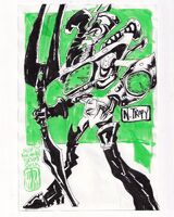 armor character:n_tropy green medium:trad_doodle request series:crash_bandicoot // 1000x1250 // 596KB