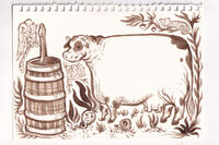 animal brown cow medium:trad_ink plants walnut_ink // 1000x667 // 502KB