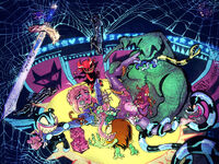 big_penis bondage bugs character:lil_devil character:oogie_boogie character:saber character:sangan character:vampire_teddy formicophilia hentai monster_x_girl penis seme:monster ship:oogie_x_saber snake spider sword uke:lady vulva webs // 1280x960 // 708KB