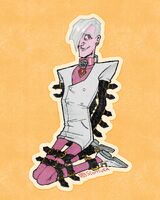 bondage character:pete_white charm_design commission leather series:venture_bros suit white_hair // 1000x1250 // 566KB