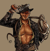 3d_mousepad blood character:henry_jones commission gloves gun hairy hat leather_jacket nipples scars series:film series:indiana_jones smile smirk sweat whip // 1000x1006 // 217KB