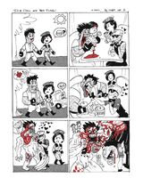 blood burger character:albert_wesker character:chris_redfield character:jill_valentine character:rebecca_chambers character:tyrant_chris_redfield eating food series:resident_evil ship:chrisker ship:tyrantsker ship:valenfield weight_gain // 1280x1600 // 284KB