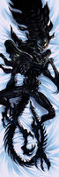 artist:SCUMSUCK character:praetorian_(alien) character:xenomorph commission dakimakura fangs monster_girl series:alien skinny tail visible_ribcage // 750x2249 // 564KB