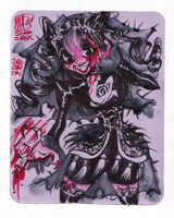 blood character:lachesis commission dress girl medium:trad_ink series:kamen_rider_gotchard // 1000x1250 // 532KB