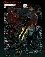 body_horror character:albert_wesker character:chris_redfield character:tyrant_(resident_evil) guro series:resident_evil ship:chrisker // 1111x1389 // 496KB