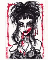black_hair eyeliner girl lipstick medium:trad_doodle request series:other's_ocs // 1000x1250 // 388KB