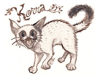 animal artist:SCUMSUCK brown cat commission lettering medium:trad_ink series:pets // 1000x800 // 176KB